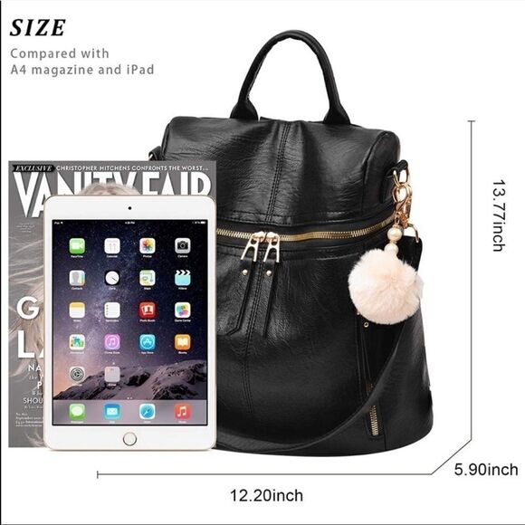 NEW PU LEATHER BACKPACK PURSE 🎀 - Picture 6 of 10